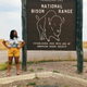 The writer, at the National Bison Range, summer 2017. Yes, she went two years in a row.